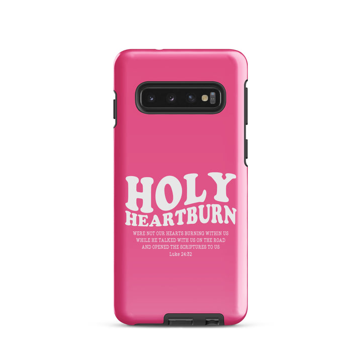 Christian Phone Case Holy Heartburn Pink for Samsung® Samsung® Phone Cases Glossy Samsung Galaxy S10 