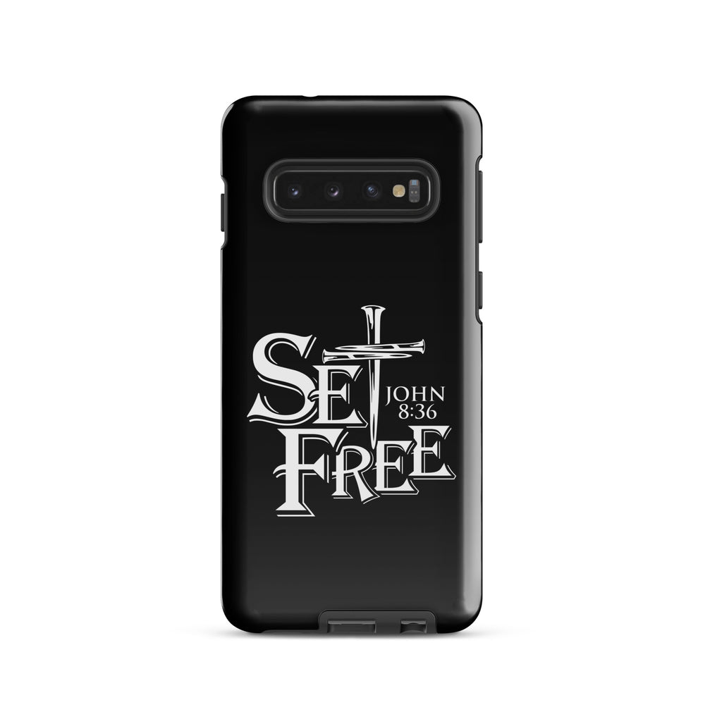 Christian Phone Case Set Free Black for Samsung® Samsung® Phone Cases Glossy Samsung Galaxy S10 