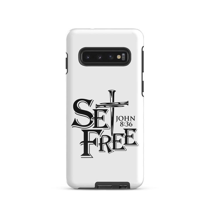 Christian Phone Case Set Free White for Samsung® Samsung® Phone Cases Glossy Samsung Galaxy S10 