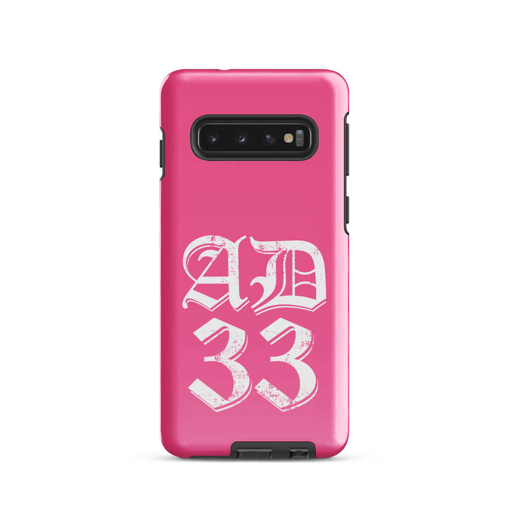 Christian Phone Case AD 33 Old English Pink for Samsung® Samsung® Phone Cases Glossy Samsung Galaxy S10 