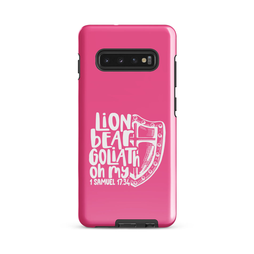 Christian Phone Case Lion Bear Goliath Oh My for Samsung® Samsung® Phone Cases Glossy Samsung Galaxy S10 Plus 