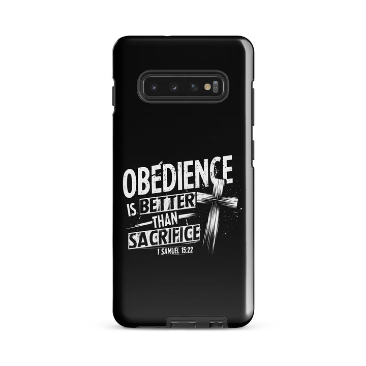 Christian Phone Case Obedience Is Better for Samsung® Samsung® Phone Cases Glossy Samsung Galaxy S10 Plus 