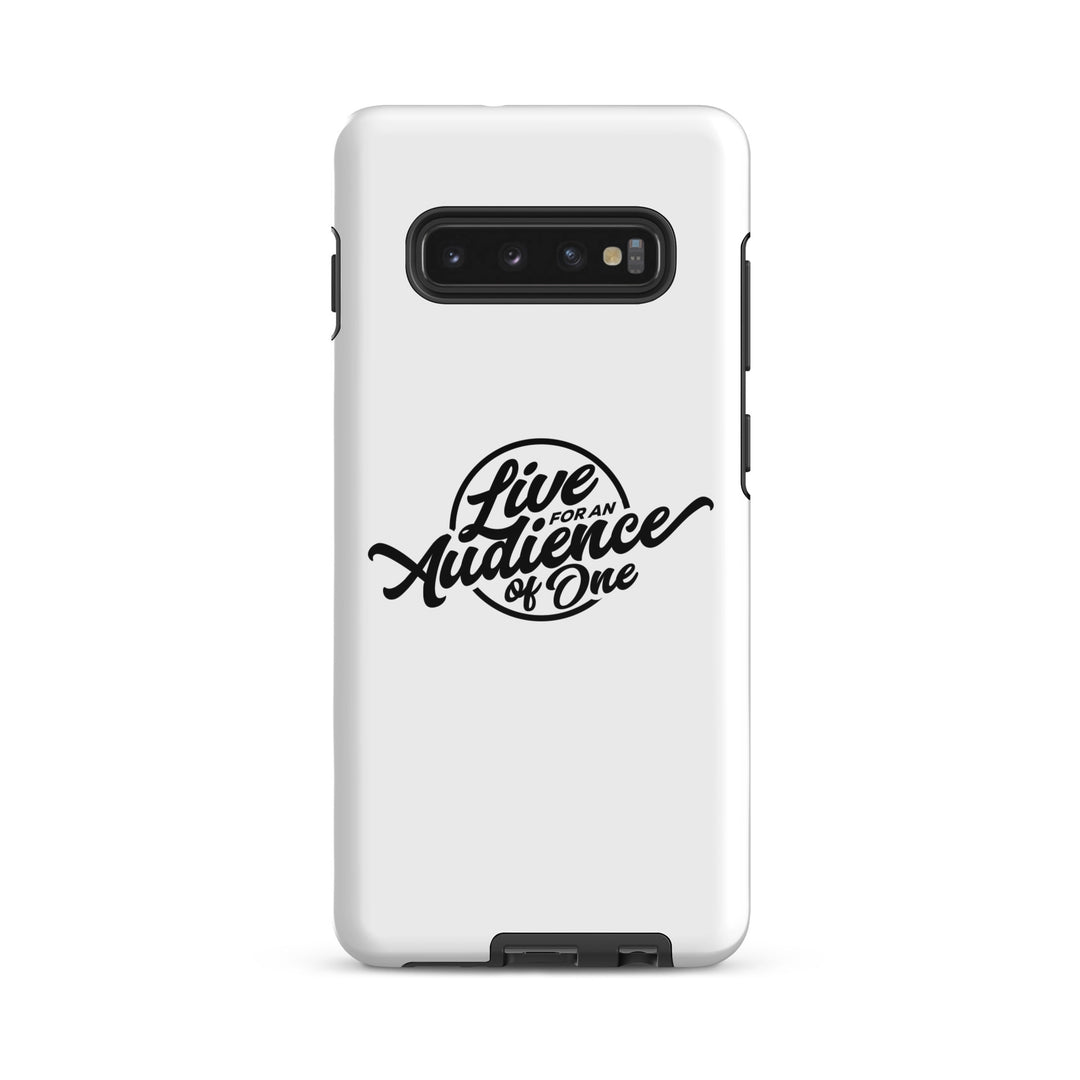 Christian Phone Case Audience of One White for Samsung® Samsung® Phone Cases Glossy Samsung Galaxy S10 Plus 