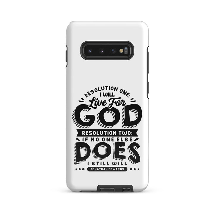 Christian Phone Case Live For God White for Samsung® Samsung® Phone Cases Glossy Samsung Galaxy S10 Plus 