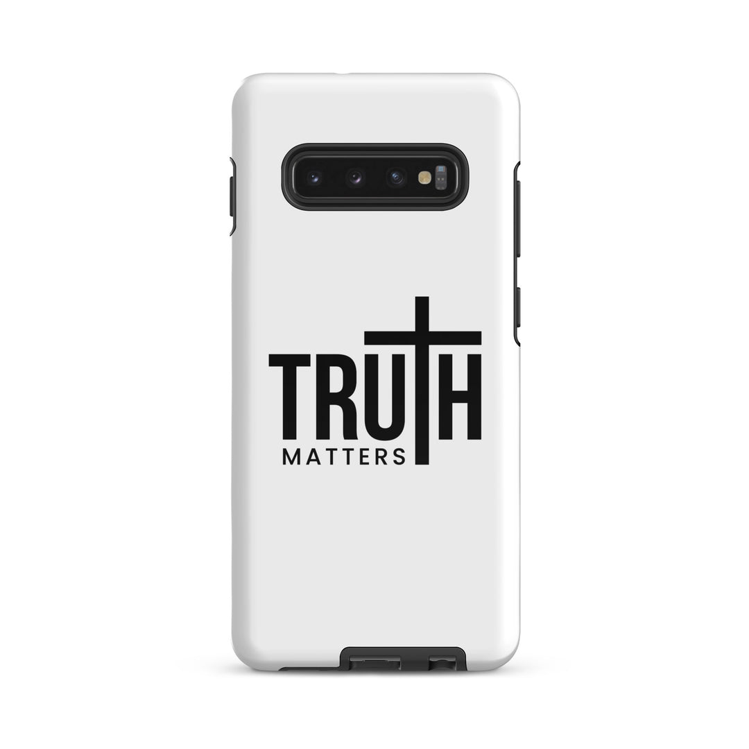 Christian Phone Case Truth Matters White for Samsung® Samsung® Phone Cases Glossy Samsung Galaxy S10 Plus 