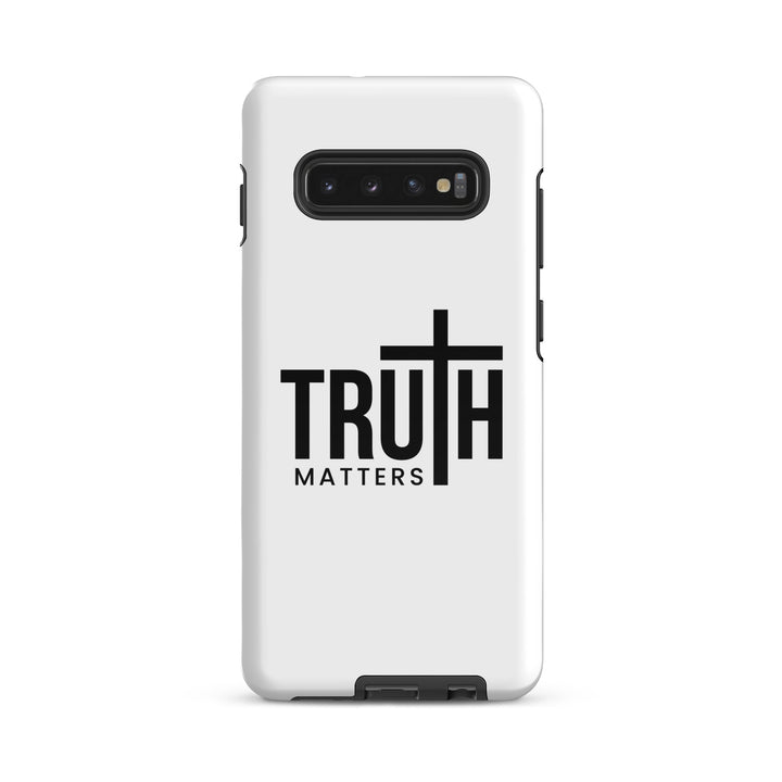 Christian Phone Case Truth Matters White for Samsung® Samsung® Phone Cases Glossy Samsung Galaxy S10 Plus 