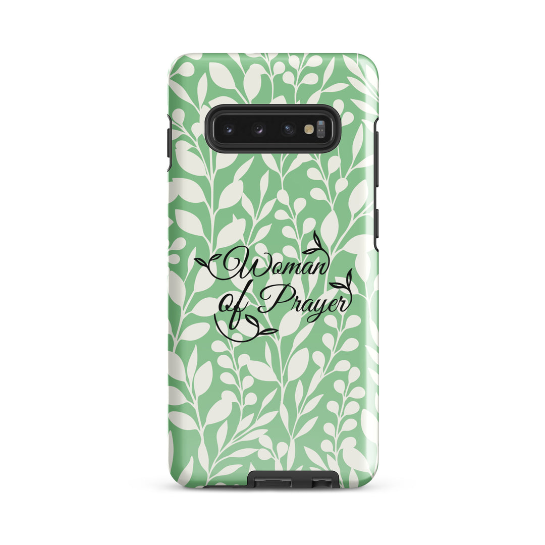 Christian Phone Case Woman of Prayer Green for Samsung® Samsung® Phone Cases Glossy Samsung Galaxy S10 Plus 