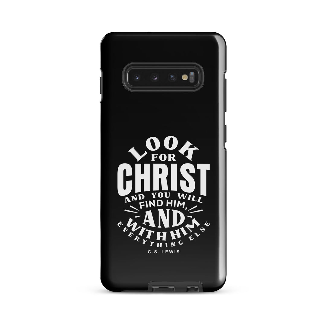 Christian Phone Case Look For Christ Black for Samsung® Samsung® Phone Cases Glossy Samsung Galaxy S10 Plus 