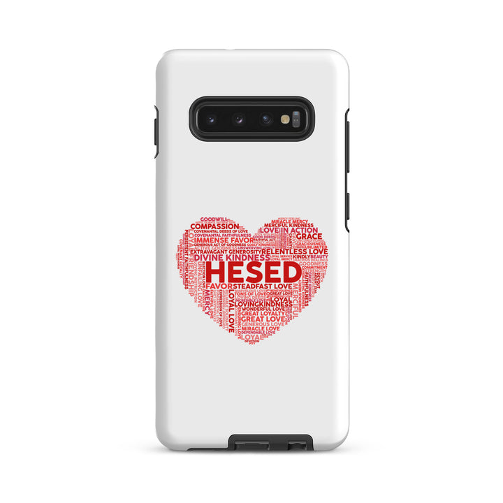 Christian Phone Case Hesed Heart White for Samsung® Samsung® Phone Cases Glossy Samsung Galaxy S10 Plus 