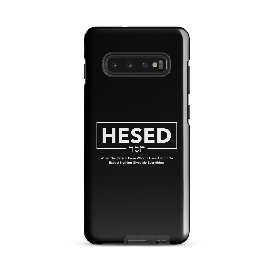 Christian Phone Case Hesed Everything Black for Samsung® Samsung® Phone Cases Glossy Samsung Galaxy S10 Plus 