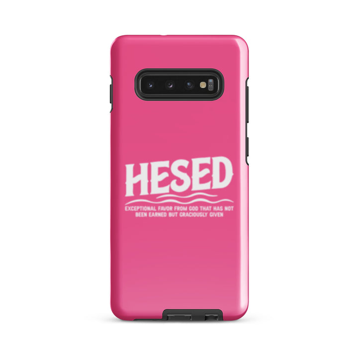 Christian Phone Case Hesed Exceptional Favor Pink for Samsung® Samsung® Phone Cases Glossy Samsung Galaxy S10 Plus 