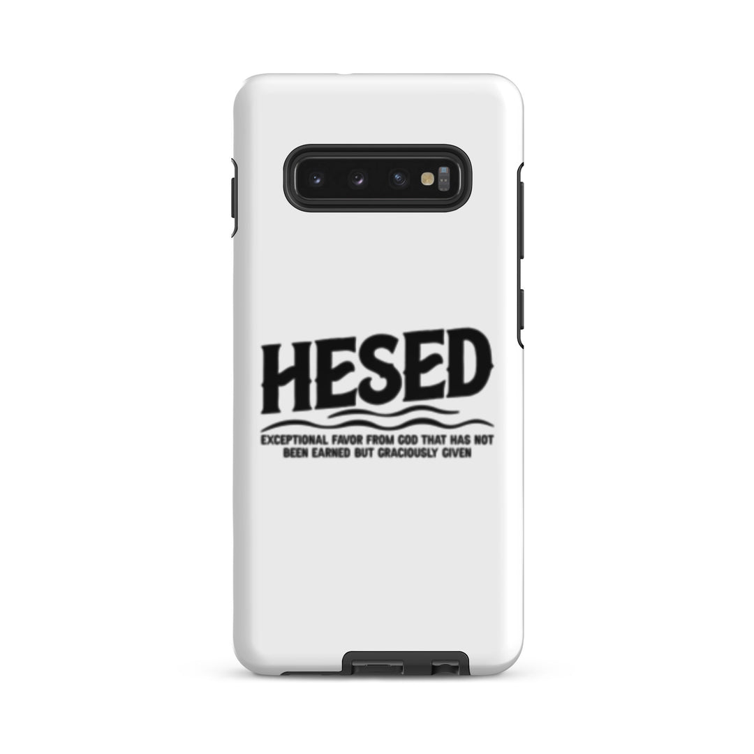 Christian Phone Case Hesed Exceptional Favor White for Samsung® Samsung® Phone Cases Glossy Samsung Galaxy S10 Plus 