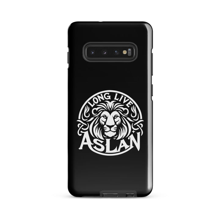 Christian Phone Case Long Live Aslan Black for Samsung® Samsung® Phone Cases Glossy Samsung Galaxy S10 Plus 