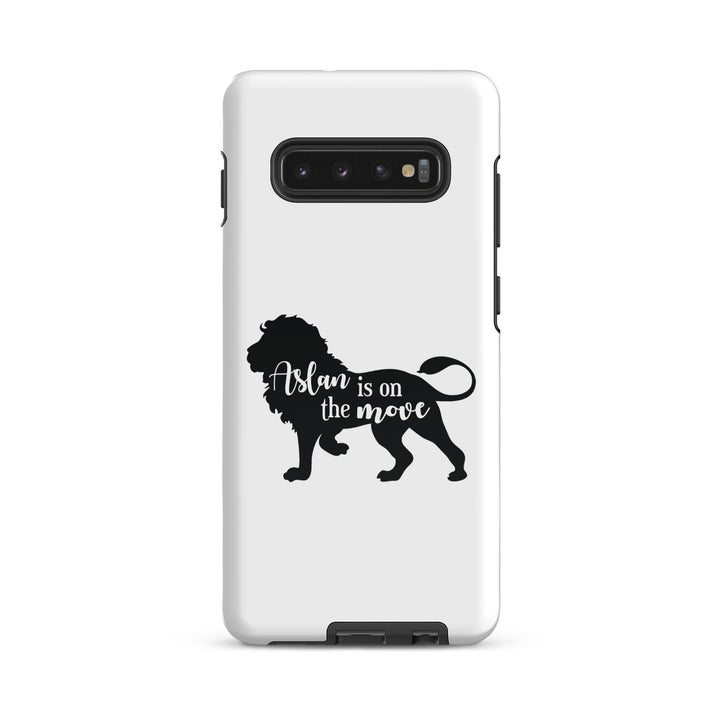 Christian Phone Case Aslan Is On The Move White for Samsung® Samsung® Phone Cases Glossy Samsung Galaxy S10 Plus 