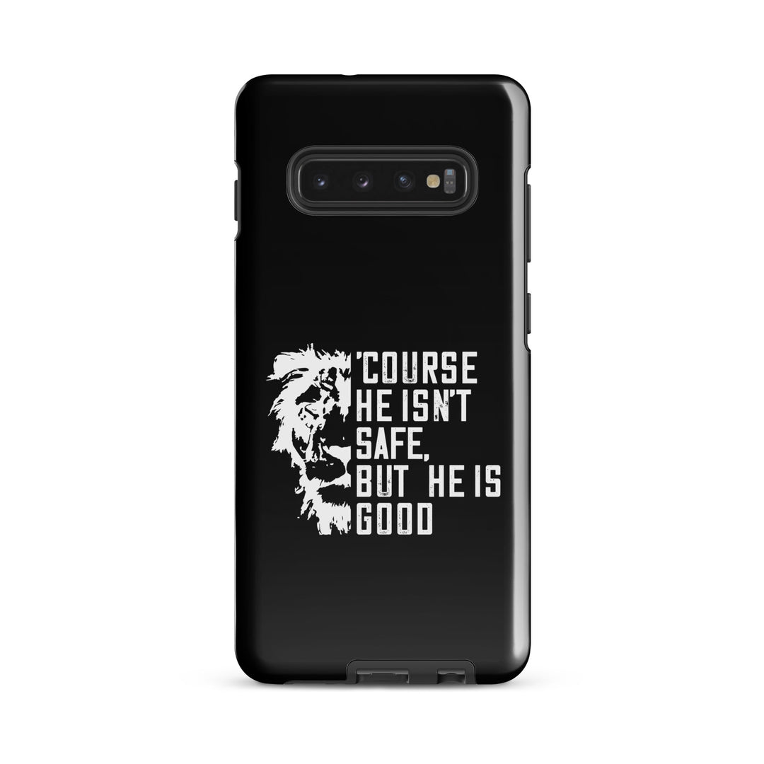 Christian Phone Case Christian Phone 'Course He Isn't Safe Black for Samsung® Samsung® Phone Cases Glossy Samsung Galaxy S10 Plus 