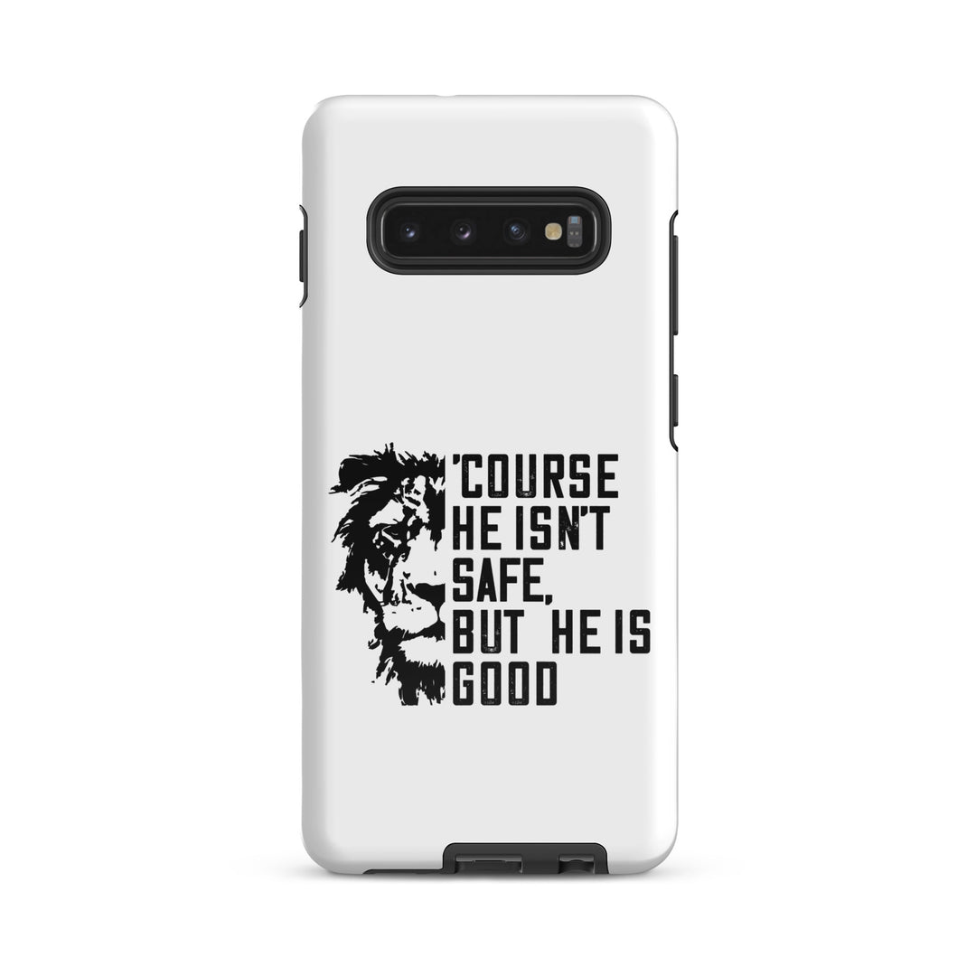 Christian Phone Case 'Course He Isn't Safe White for Samsung® Samsung® Phone Cases Glossy Samsung Galaxy S10 Plus 