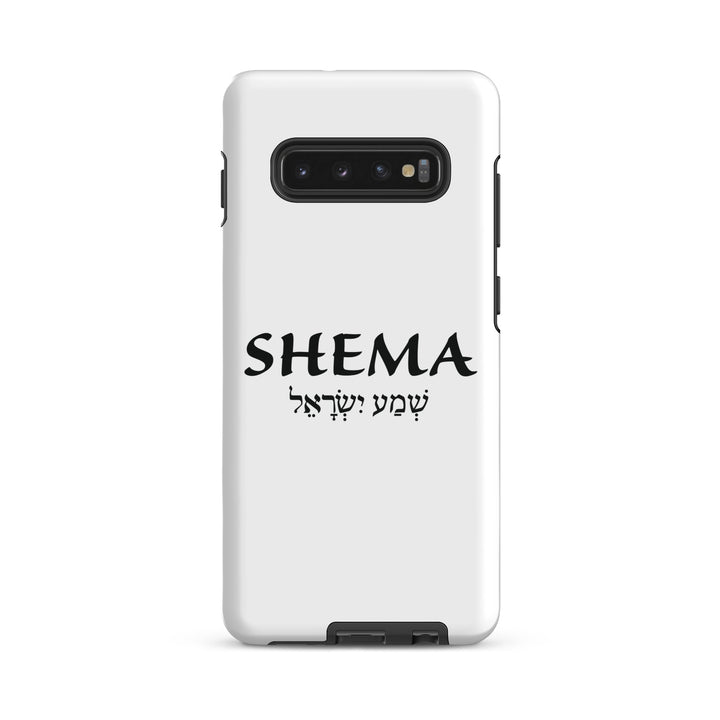 Christian Phone Case Shema Hebrew White for Samsung® Samsung® Phone Cases Glossy Samsung Galaxy S10 Plus 