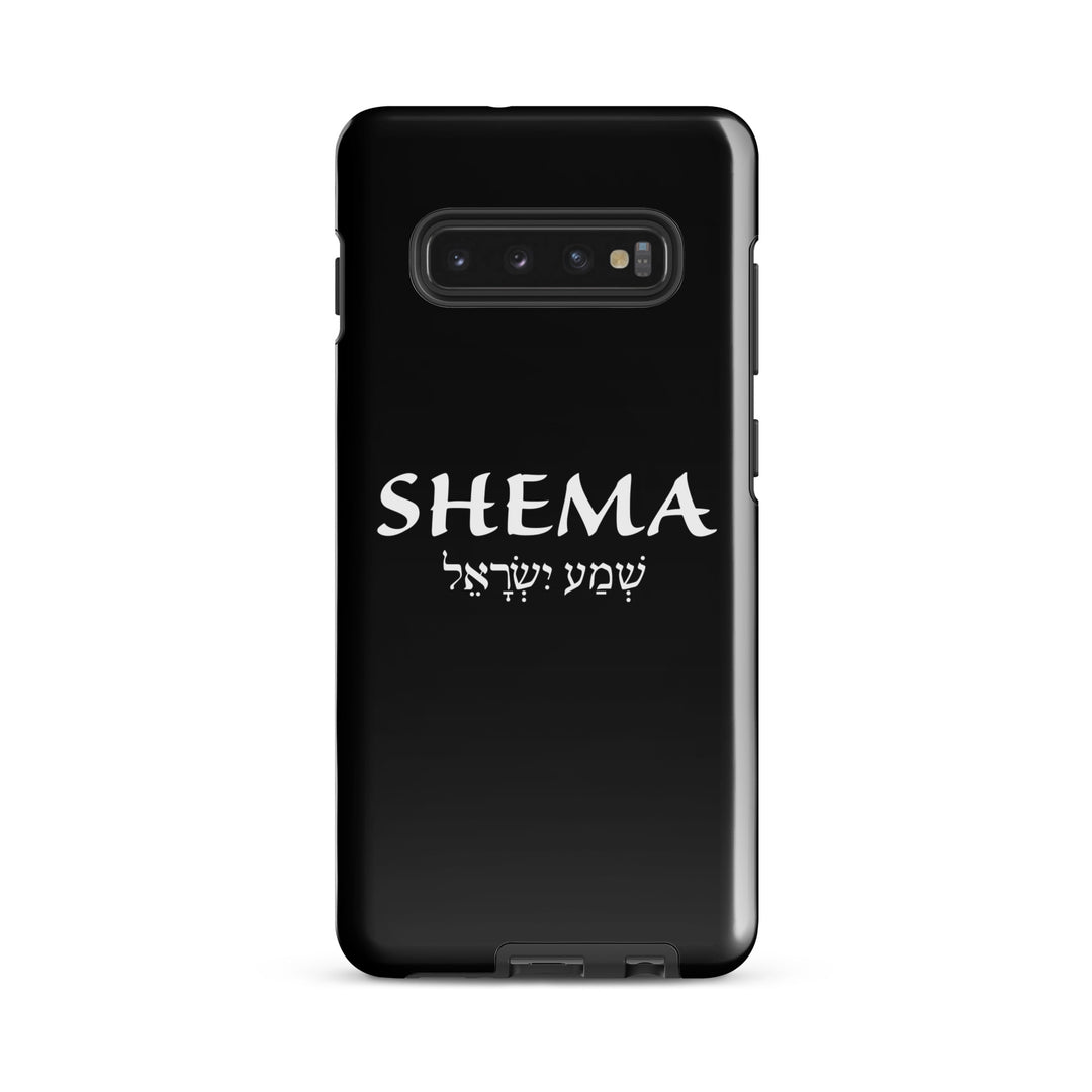 Christian Phone Case Shema Hebrew Black for Samsung® Samsung® Phone Cases Glossy Samsung Galaxy S10 Plus 