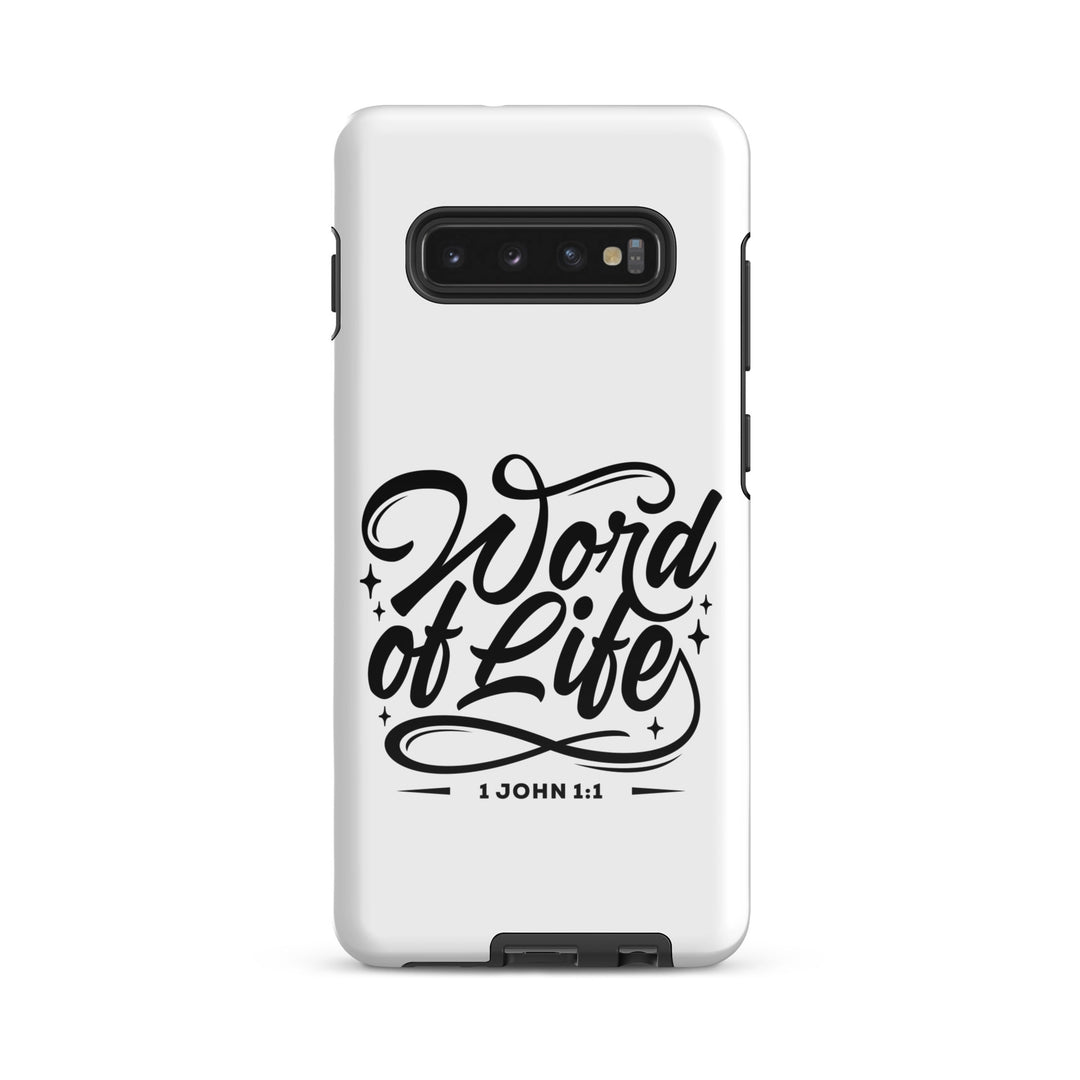 Christian Phone Case Word of Life White for Samsung® Samsung® Phone Cases Glossy Samsung Galaxy S10 Plus 