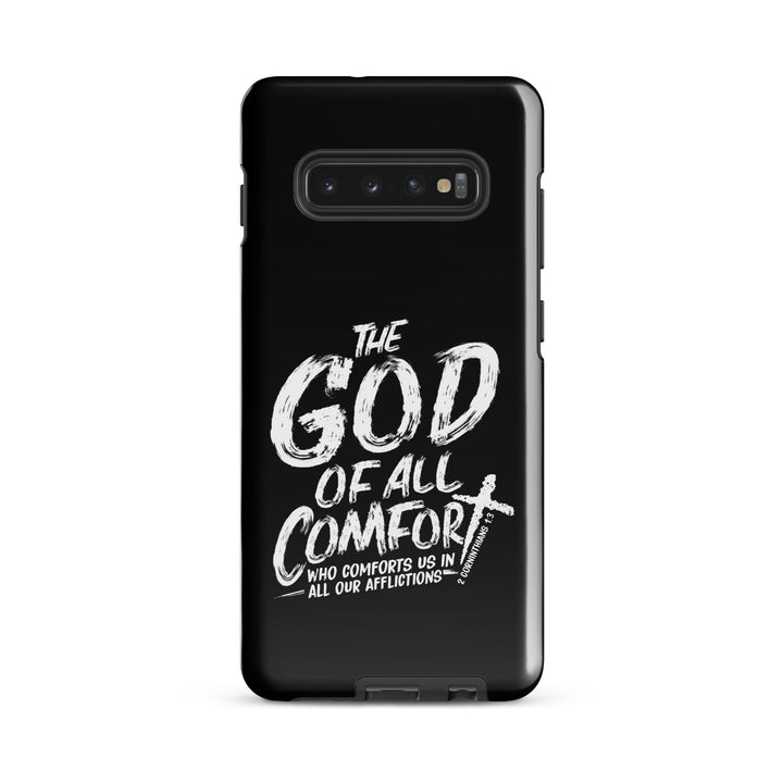 Christian Phone Case God of All Comfort Black for Samsung® Samsung® Phone Cases Glossy Samsung Galaxy S10 Plus 