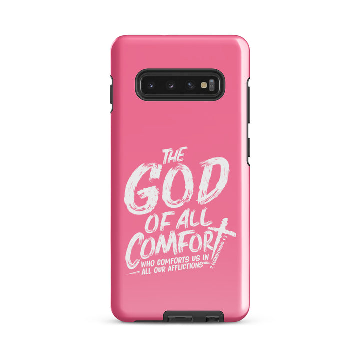 Christian Phone Case God of All Comfort Pink for Samsung® Samsung® Phone Cases Glossy Samsung Galaxy S10 Plus 