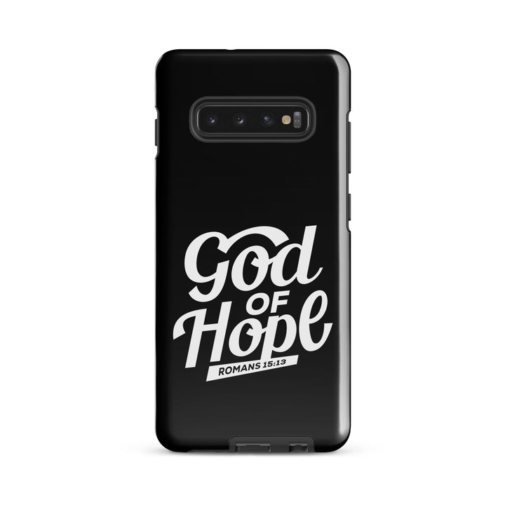 Christian Phone Case God of Hope Black for Samsung® Samsung® Phone Cases Glossy Samsung Galaxy S10 Plus 