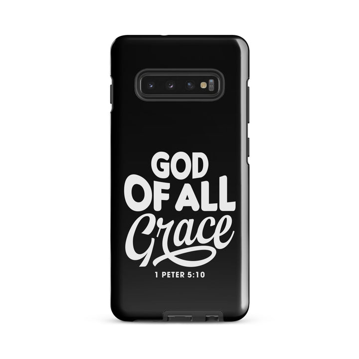 Christian Phone Case God of All Grace Black for Samsung® Samsung® Phone Cases Glossy Samsung Galaxy S10 Plus 