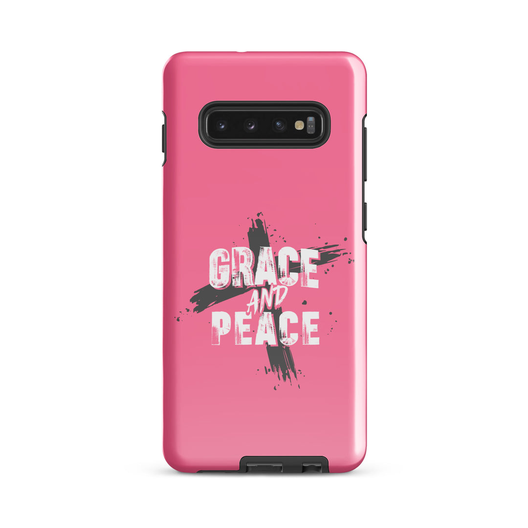 Christian Phone Case Grace and Peace Pink for Samsung® Samsung® Phone Cases Glossy Samsung Galaxy S10 Plus 