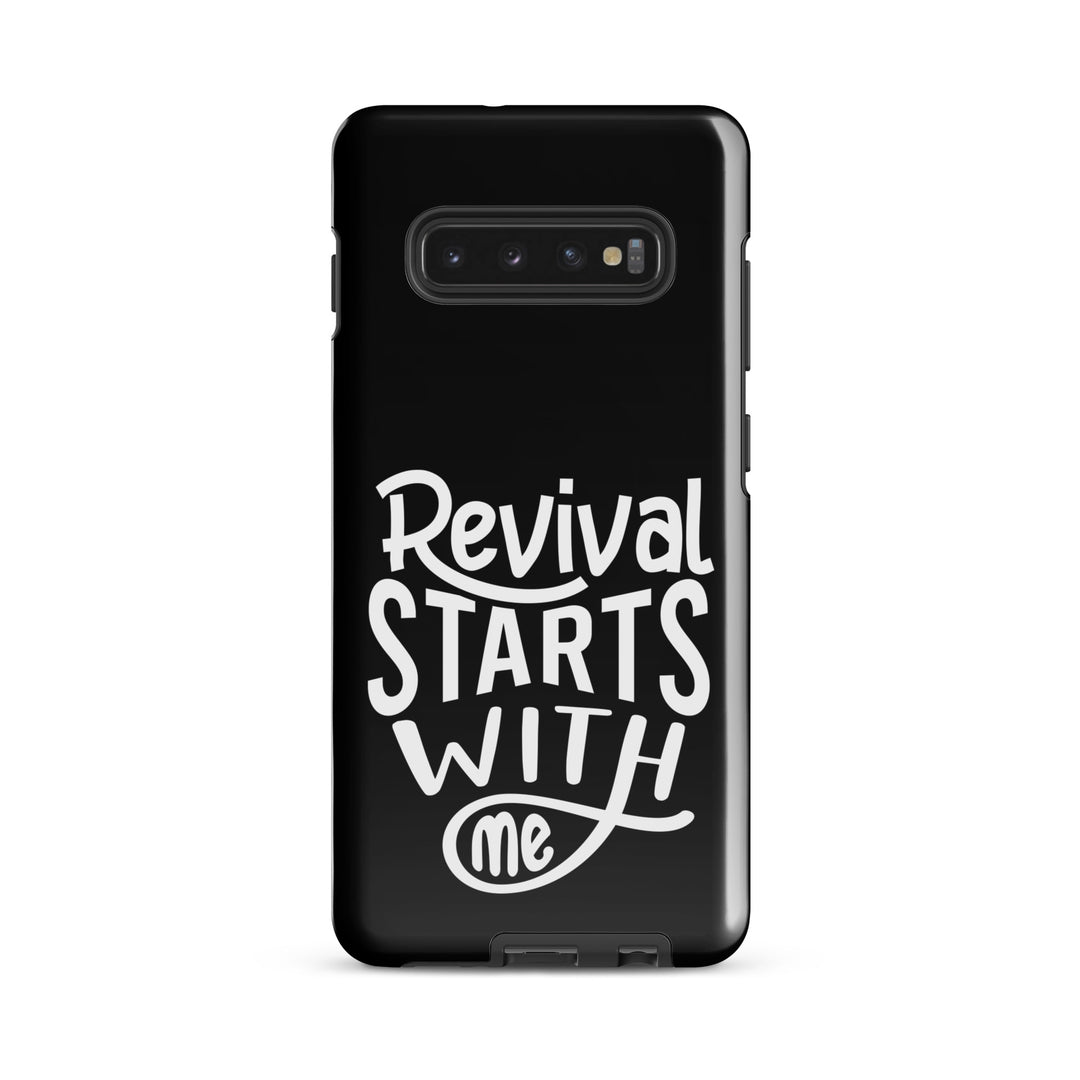 Christian Phone Case Revival Starts With Me Black for Samsung® Samsung® Phone Cases Glossy Samsung Galaxy S10 Plus 