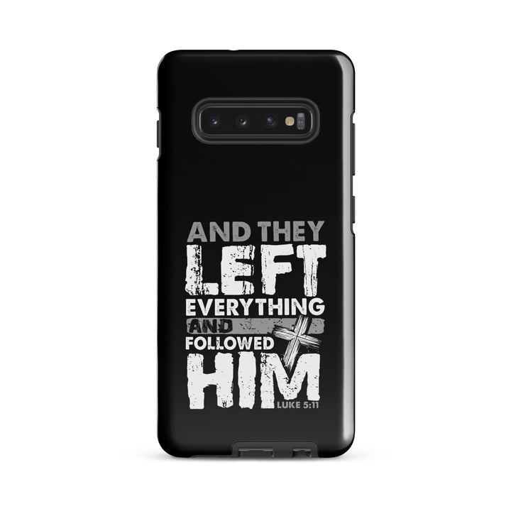 Christian Phone Case Left Everything Cross Black for Samsung® Samsung® Phone Cases Glossy Samsung Galaxy S10 Plus 