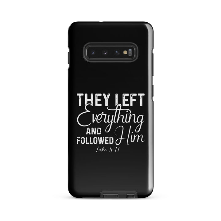 Christian Phone Case Left Everything Black for Samsung® Samsung® Phone Cases Glossy Samsung Galaxy S10 Plus 