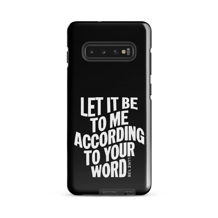 Christian Phone Case According To Your Word Black for Samsung® Samsung® Phone Cases Glossy Samsung Galaxy S10 Plus 