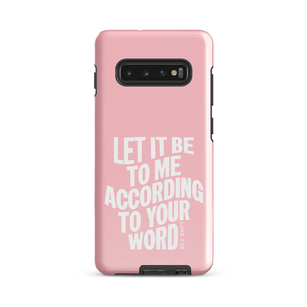 Christian Phone Case According To Your Word Pink for Samsung® Samsung® Phone Cases Glossy Samsung Galaxy S10 Plus 