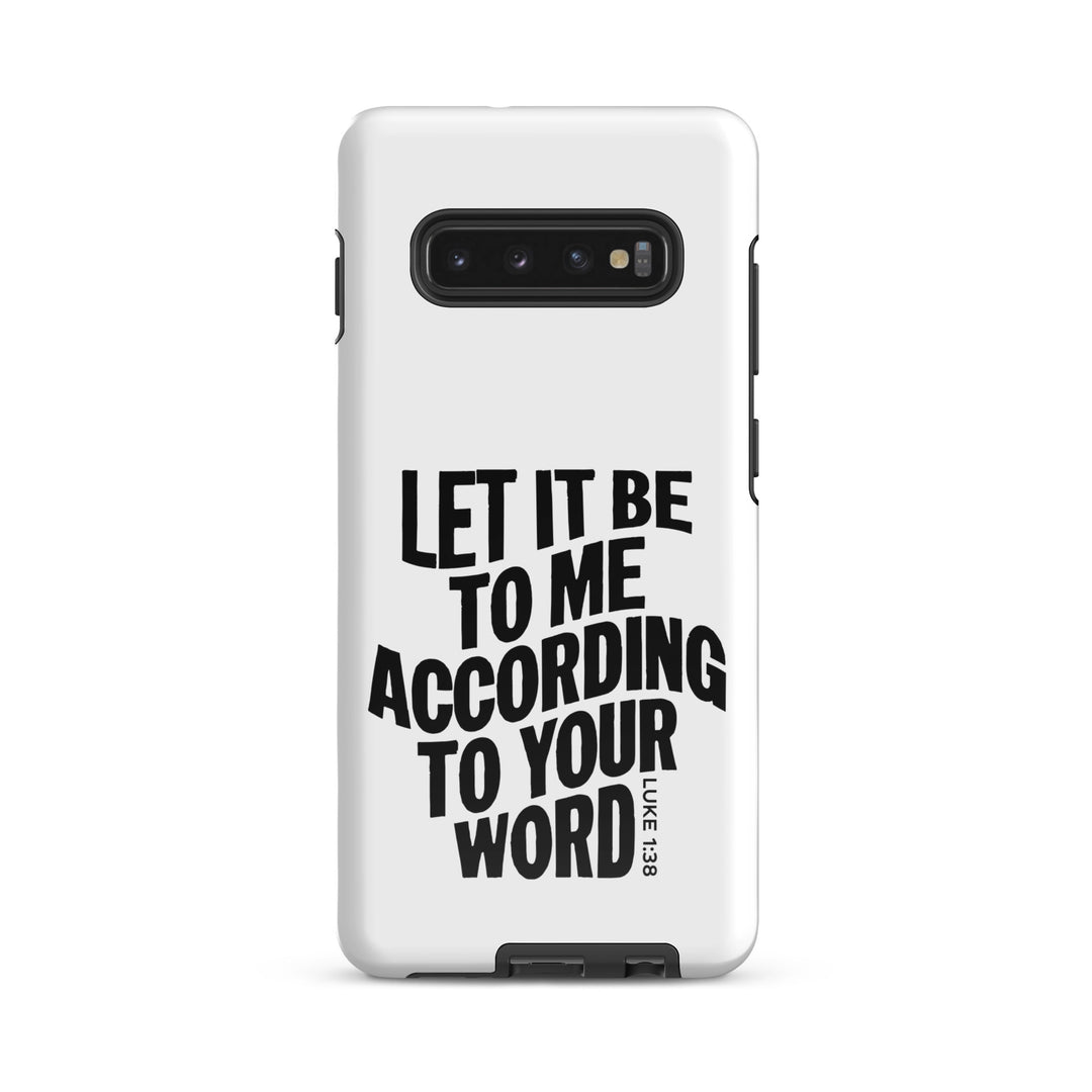 Christian Phone Case According To Your Word White for Samsung® Samsung® Phone Cases Glossy Samsung Galaxy S10 Plus 