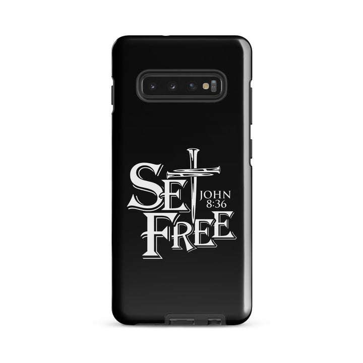 Christian Phone Case Set Free Black for Samsung® Samsung® Phone Cases Glossy Samsung Galaxy S10 Plus 