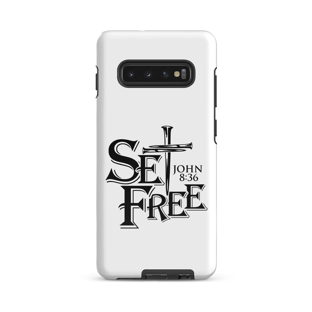 Christian Phone Case Set Free White for Samsung® Samsung® Phone Cases Glossy Samsung Galaxy S10 Plus 