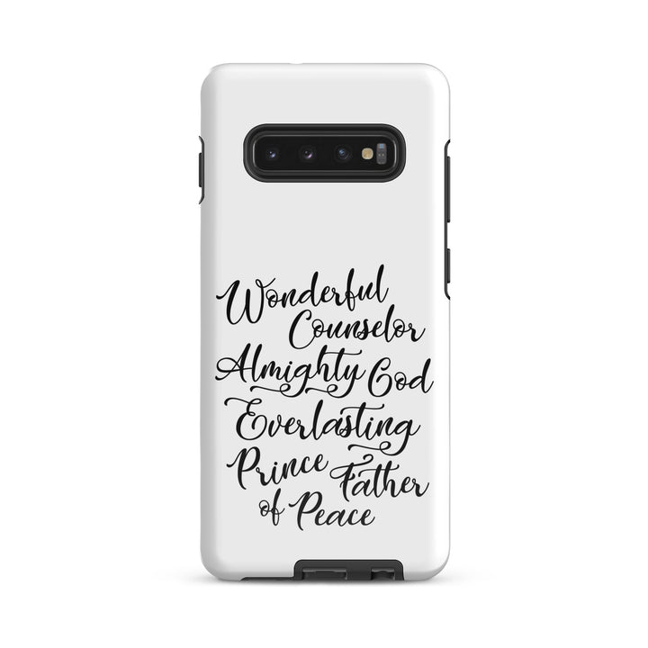 Christian Phone Case Wonderful Counselor White for Samsung® Samsung® Phone Cases Glossy Samsung Galaxy S10 Plus 