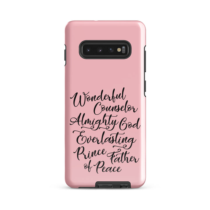 Christian Phone Case Wonderful Counselor Pink for Samsung® Samsung® Phone Cases Glossy Samsung Galaxy S10 Plus 