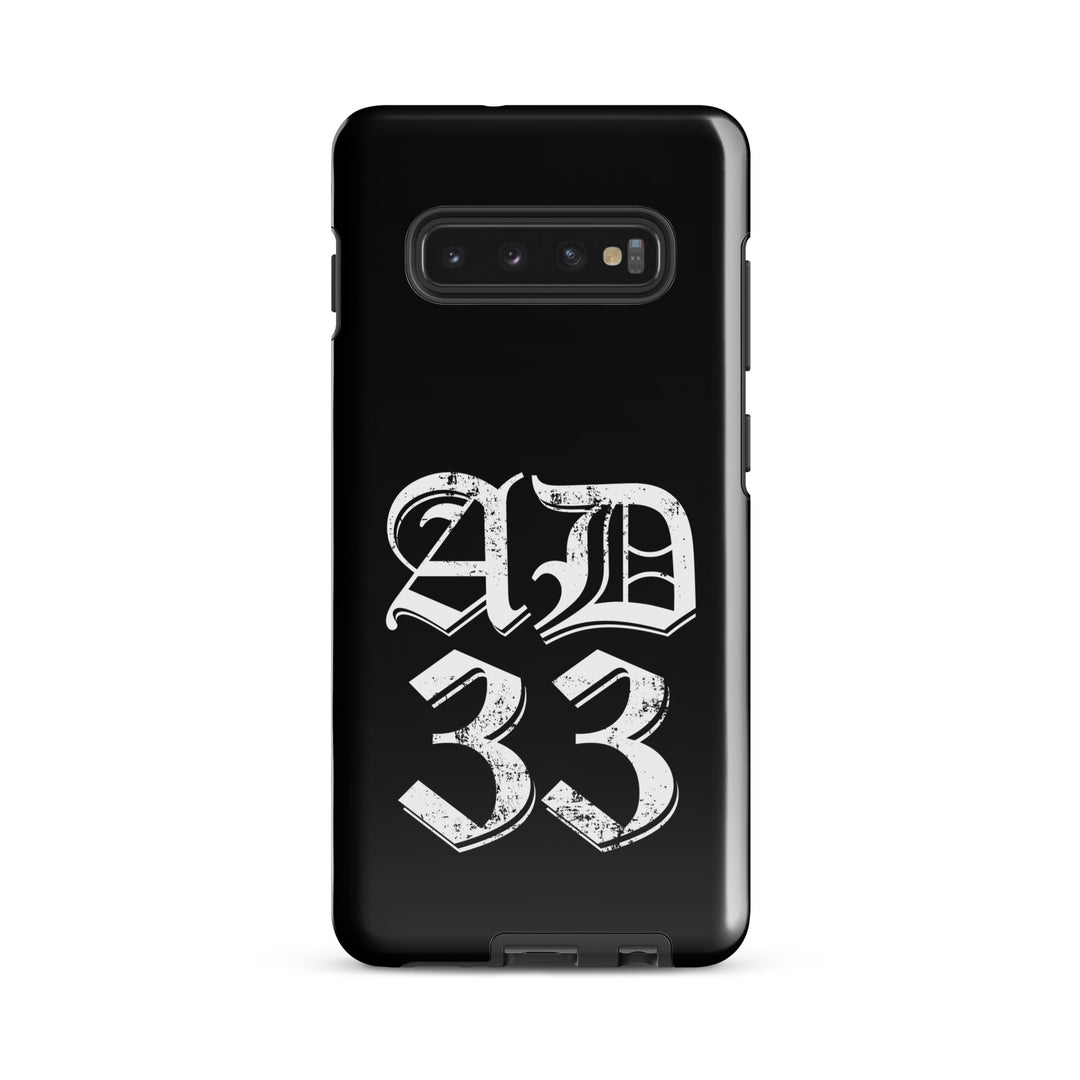 Christian Phone Case AD 33 Old English Black for Samsung® Samsung® Phone Cases Glossy Samsung Galaxy S10 Plus 