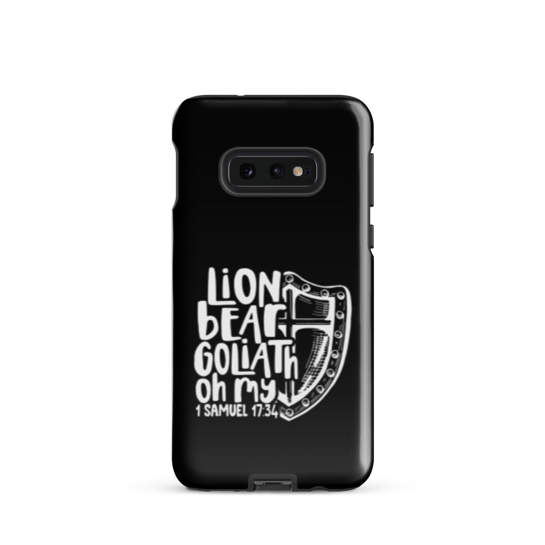 Christian Phone Case Lion Bear Goliath Oh My for Samsung® Samsung® Phone Cases Glossy Samsung Galaxy S10e 