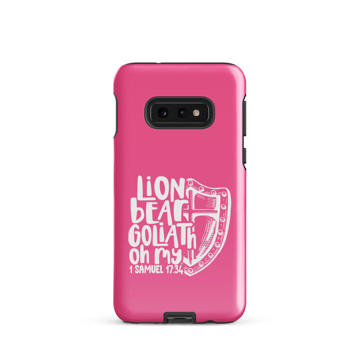 Christian Phone Case Lion Bear Goliath Oh My for Samsung® Samsung® Phone Cases Glossy Samsung Galaxy S10e 