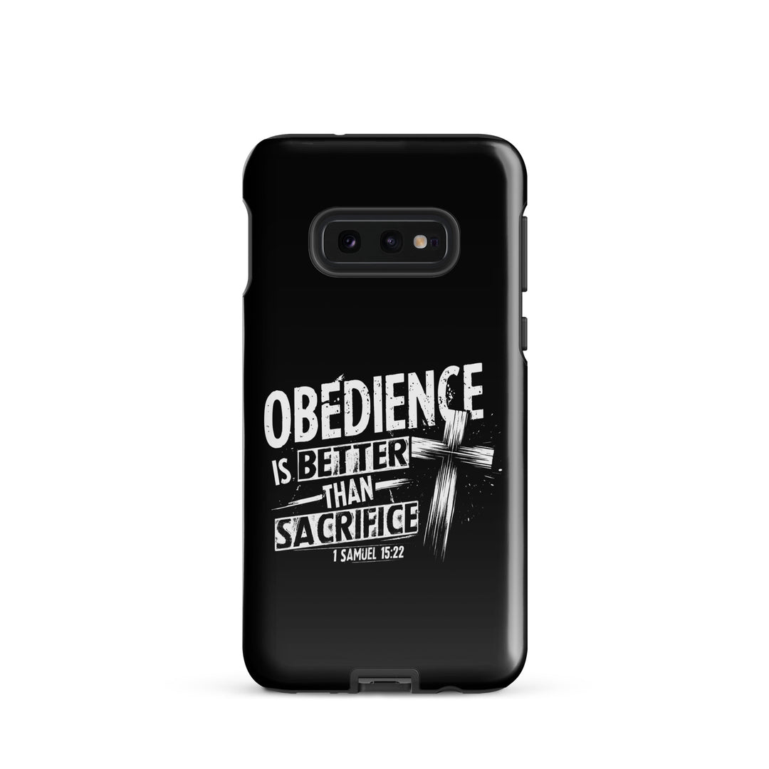 Christian Phone Case Obedience Is Better for Samsung® Samsung® Phone Cases Glossy Samsung Galaxy S10e 