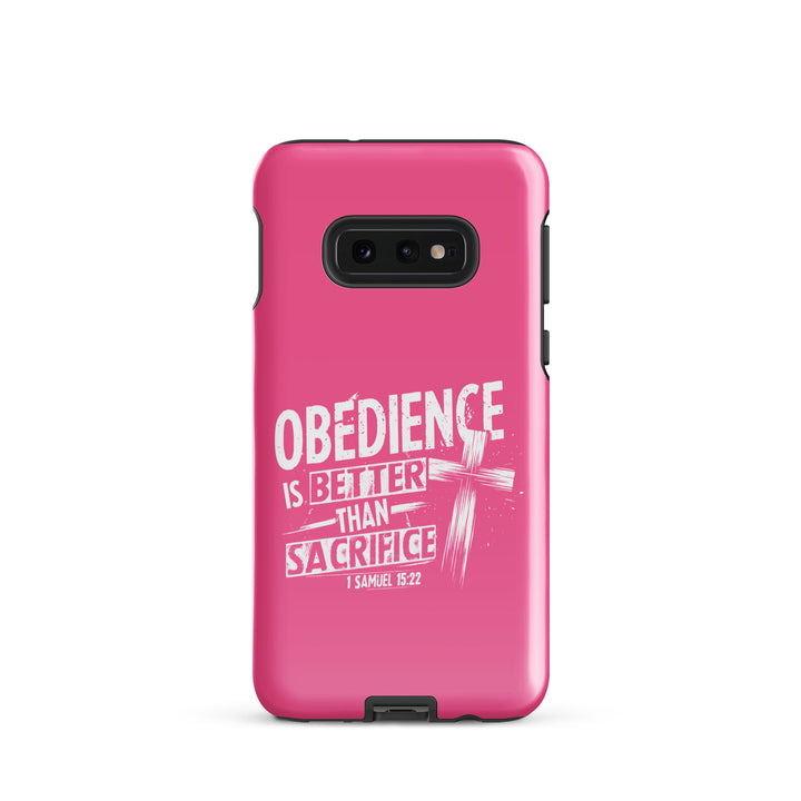 Christian Phone Case Obedience Is Better for Samsung® Samsung® Phone Cases Glossy Samsung Galaxy S10e 