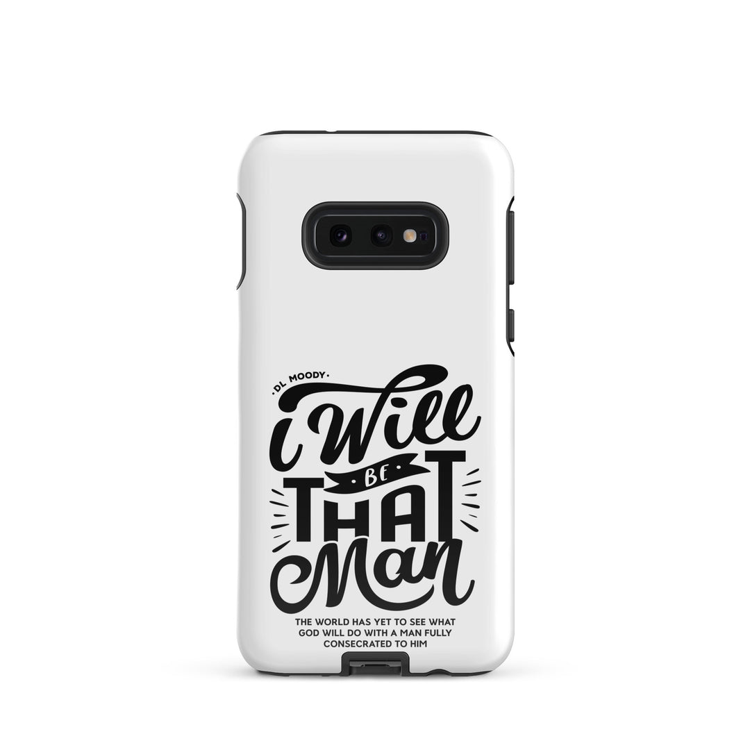 Christian Phone Case I Will Be That Man White for Samsung® Samsung® Phone Cases Glossy Samsung Galaxy S10e 