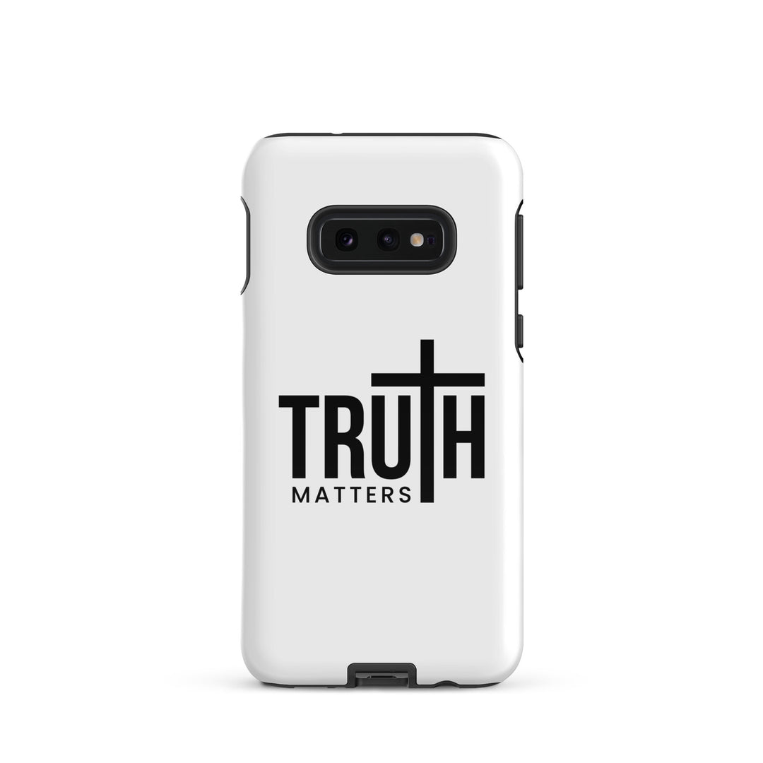 Christian Phone Case Truth Matters White for Samsung® Samsung® Phone Cases Glossy Samsung Galaxy S10e 