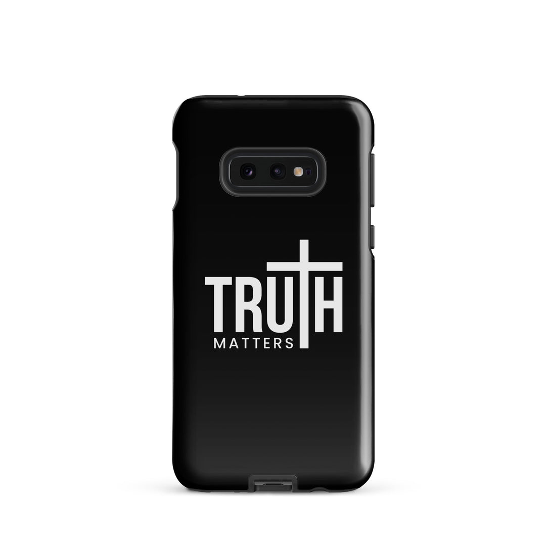 Christian Phone Case Truth Matters Black for Samsung® Samsung® Phone Cases Glossy Samsung Galaxy S10e 