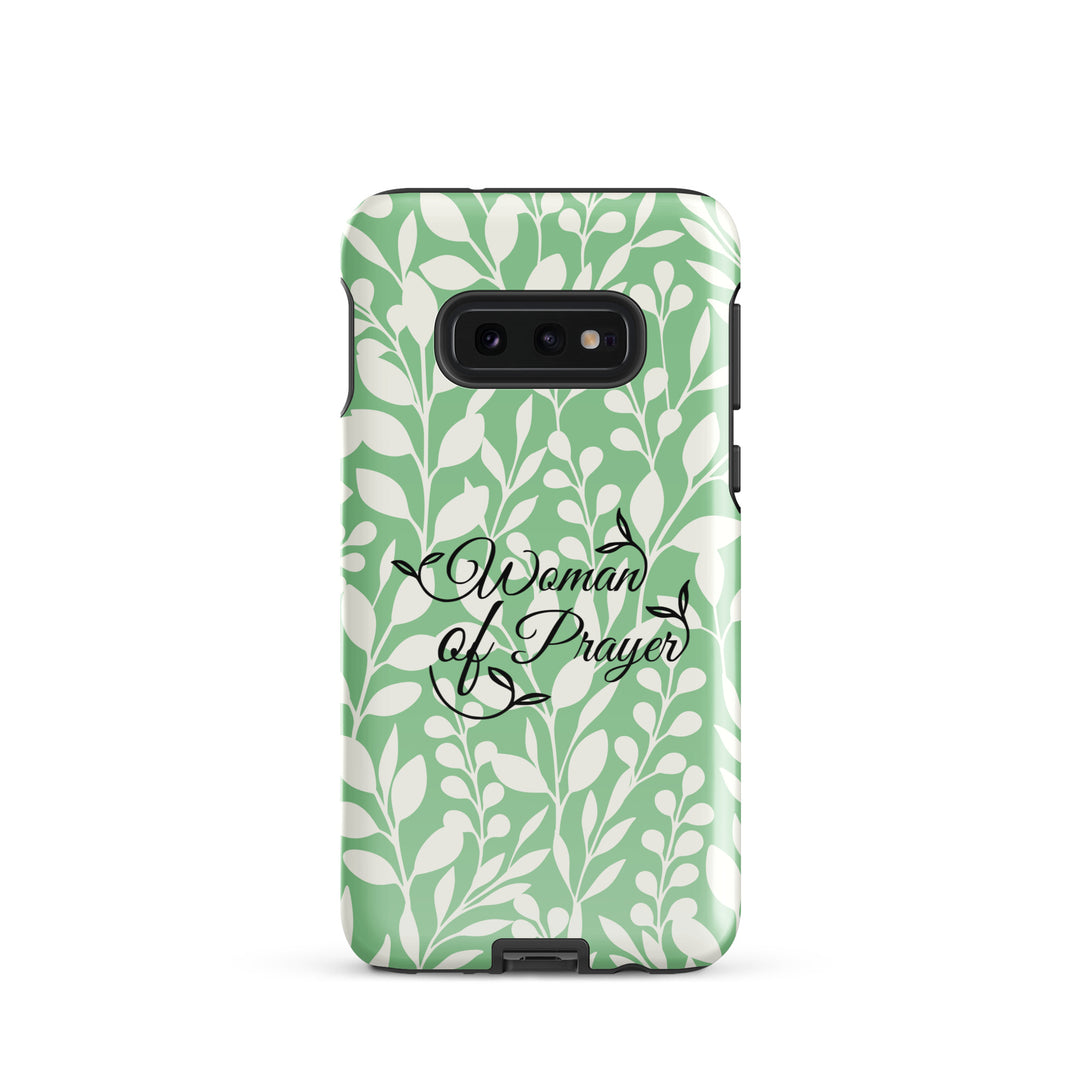 Christian Phone Case Woman of Prayer Green for Samsung® Samsung® Phone Cases Glossy Samsung Galaxy S10e 