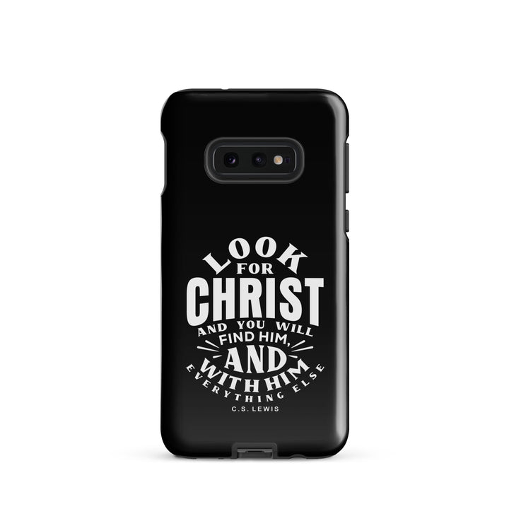 Christian Phone Case Look For Christ Black for Samsung® Samsung® Phone Cases Glossy Samsung Galaxy S10e 