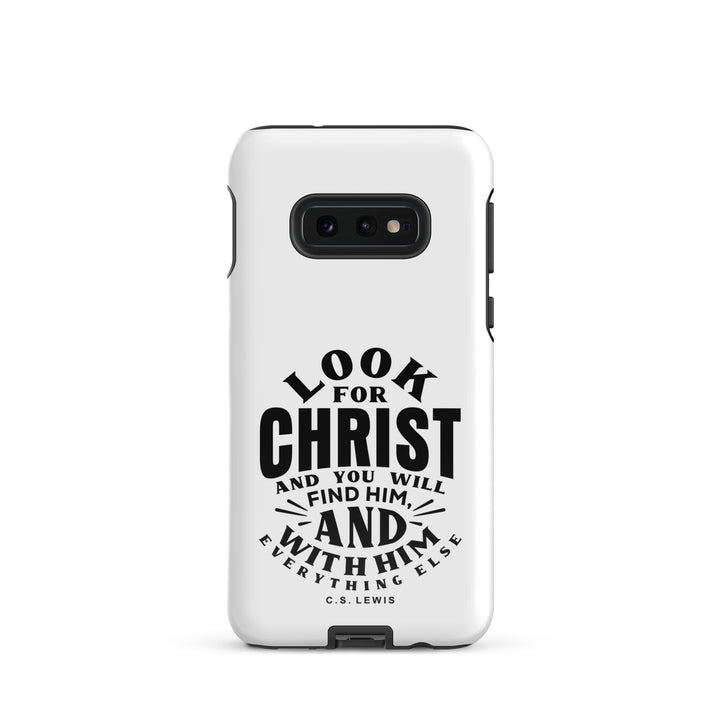 Christian Phone Case Look For Christ White for Samsung® Samsung® Phone Cases Glossy Samsung Galaxy S10e 