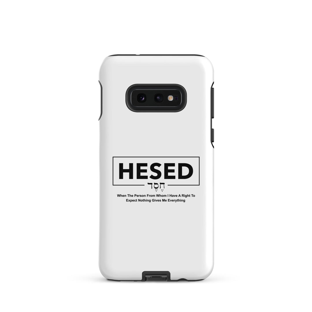 Christian Phone Case Hesed Everything White for Samsung® Samsung® Phone Cases Glossy Samsung Galaxy S10e 